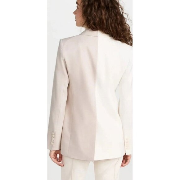 Veronica Beard NEW Braeton Linen Blend Dickey Jacket White/Limestone Size 10 - Picture 3 of 9